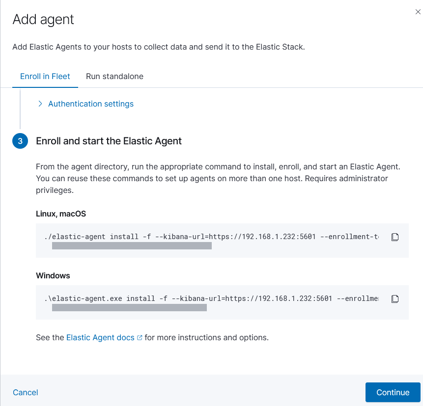 Elastic EDR config