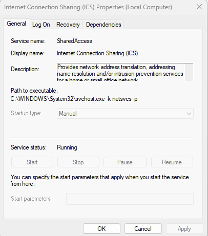 svchost.exe service