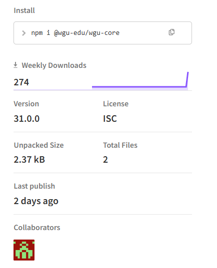 Package download count